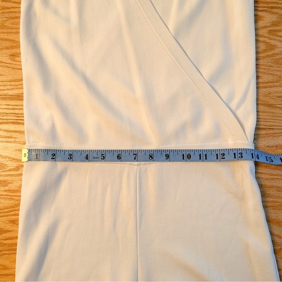 Theory Wrap Bodysuit Lustrate Jumpsuit White Small - Picture 12 of 16